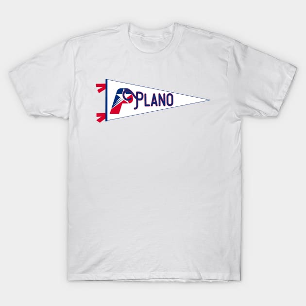 Plano Flag Pennant T-Shirt by zsonn